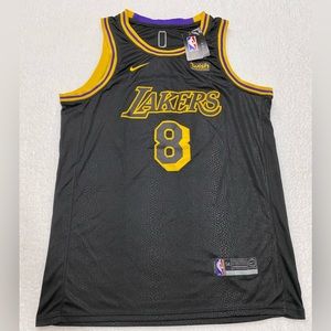 Nike Lakers Kobe Bryant Black Mamba 8/24 City Edition Swingman Jersey 54